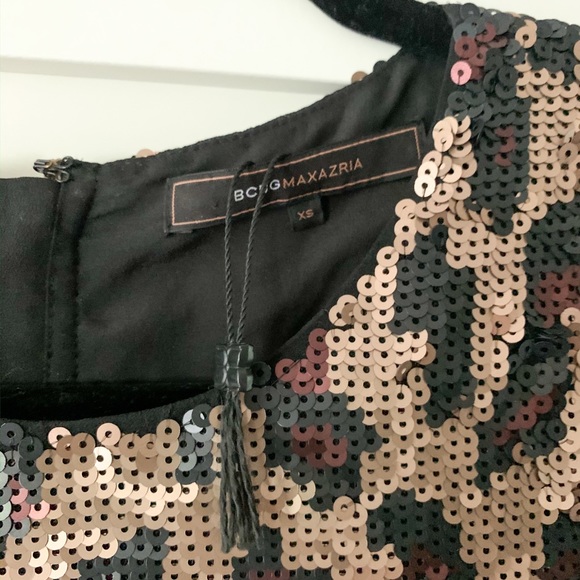 BCBG Sequin Leopard Mini Dress - Picture 3 of 4